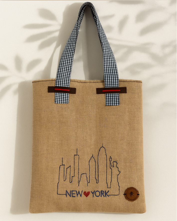 JUTE FANCY HAND BAG 05